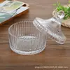 Taza de Vela Perfumada Creativa Pequeña tipo Yurta Taza Vacía DIY Recipiente de Vidrio para Aromaterapia Casera con Tapa Tarro de Dulces