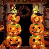 Placa de Pátio de Halloween Transfronteiriça Nova Sinal de Madeira Fluorescente de Aviso de Zumbi Sinal Decorativo para Jardim Externo