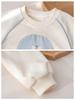 Suéter para niñas, estilo coreano, dulce y lindo jersey de tela con estampado de dibujos animados para niñas pequeñas, primavera y otoño, nuevo top de moda