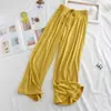 Calça Comprida Fina de Modal para Crianças no Verão, Calça Casual para Meninas, Calça de Corte Reto, Calça Pantalona para Meninas