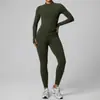 Conjunto Deportivo de Alta Elasticidad Nuevo Europeo y Americano para Mujer Correr al Aire Libre Fitness Chaqueta con Cremallera de Dos Piezas Ropa de Yoga