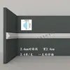 Línea de PU Línea de estuco imitación francesa Borde de pared de fondo de TV Tira decorativa Línea de modelado Flor de esquina de techo europea