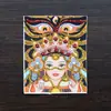 Venta al por mayor del fabricante Estilo Xizang Thangka Dorado de Colores Zakhilaam Vida Pasada y Presente Tara Verde Lienzo Thangka Reemplazable
