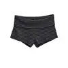 Estilo Hot Girl Sexy Cintura Baixa Dobrável Cintura Shorts Mini Outono 2025 Novo Alta Elasticidade Slim Casual Listrado Hot Pants