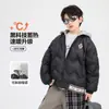 Chaqueta acolchada de invierno para niño, color rojo, con capucha desmontable, nuevo modelo 2026, abrigo a prueba de frío para niños