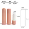 Fuente Tubo de Labial Redondo de Presión y Rebote Personalizado Diámetro de 12.1 mm Tubo Vacío para Labial Material de Empaque para Cosméticos de Maquillaje