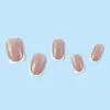 Unhas Francesas Pretas Elegantes e Versáteis, Adesivos Minimalistas de Nail Art de Luxo Leve, Unhas Postiças Destacáveis Europeias e Americanas Prontas