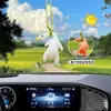 Nuevo muñeco de pato asado de dibujos animados de colores cambiantes, colgante para coche, espejo retrovisor, decoraciones de pato lindas, regalos al por mayor