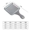 Bandejas de acero inoxidable estilo retro con asas, adecuadas para hoteles, cocina occidental, bandejas para filetes y bandejas para aperitivos; disponible para venta al por mayor comercial y pedidos personalizados