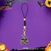 Pingente Caveira de Halloween Transfronteiriço Fantasma de Terror Bolsa de Abóbora Chaveiro de Metal Pingente Evento Pequeno Presente