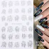 Belleza Total Transfronterizo Nuevas Pegatinas para Uñas Artísticas 3D Dibujos Animados Azul Tinta Lunares Franceses Ballena Pegatinas para Uñas Artísticas