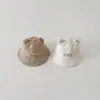 Chapéu de Bebê Coreano Qiunan Primavera e Verão Ursinho Fofo Chapéu Balde de Secagem Rápida Proteção Solar para Recém-Nascido Chapéu de Pescador