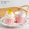Taza de Papel para Cupcakes Rollo Doméstico Taza Molde para Hornear Horno de Alta Temperatura Chiffon Muffin Rollo Borde Taza de Papel para Pastel
