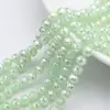 Contas de Bola de Flor Transfronteiriças 8mm Jade de Porcelana Gelatinosa Cor AB Cristal Redondo Multifacetado Contas Soltas DIY Colar Acessórios de Joias com Contas