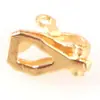 Convertidor de Clip para Oreja Electrochapado en Oro Real Sin Perforación Clip de Rana Tornillo Accesorios para Orejas Triángulo DIY Amazon