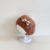 Boina coreana para bebé, gorro con lazo elegante para otoño e invierno, gorro de pintor de punto para niños.