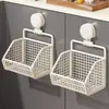 Caja de almacenamiento para cebolla, jengibre y ajo, organizador de cocina multifuncional, estante de ventosa para montaje en pared sin taladro, cesta de verduras dividida, recipiente de almacenamiento