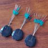 Pesca con señuelos cilíndricos de competición, lanzamiento de largo alcance, 7+2, pesca en roca, flotador deslizante, cabeza plana, agua, verde, Space Beans
