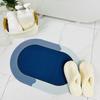 Alfombra de baño sencilla de tierra de diatomeas para inodoro, puerta de inodoro, antideslizante, para pies, felpudo de entrada