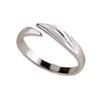 Anillo de Pareja Ángel y Demonio para Hombres y Mujeres Estilo Coreano Simple Liso Letras para Estudiantes Regalo Tanabata