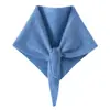 Bufanda triangular de cachemira, calentador de cuello tejido para mujer, chal de nuevo estilo otoño/invierno, bufanda de abrigo, pañuelo cuadrado pequeño