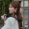 Déjame deslumbrar a Zhao Lusi y Xu Yan con el mismo pasador de pelo de rosa rosa para mujer con flor de pelo suave semi-recogido Tocado