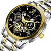 Relógio de Marca Suíça Dropshipping Impermeável Luminoso Vazado Masculino Comércio Exterior Aliexpress Shopee Douyin Estilo Quente