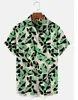 Estilo Verão 2026 Transfronteiriço Nova Estampa Digital 3D Camisa Havaiana de Praia Casual Solta e Confortável Camisa Masculina