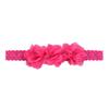 Acessórios de cabelo de princesa coreana com flores, faixa de cabelo de chiffon para crianças, adereços para fotos de bebê, faixa de cabelo de renda, atacado de fábrica