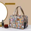 Bolsa de Tocador de Viaje de Doble Capa con Separación Húmeda y Seca Bolsa de Cosméticos Portátil de Gran Capacidad Bolsa Portátil para Almacenamiento de Cosméticos Bolsillo de Baño