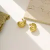 Brincos de aço inoxidável geométricos irregulares europeus e americanos transfronteiriços brincos de alta luxo temperamento moda personalidade brincos exagerados