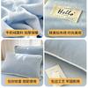 Sábana de Terciopelo de Leche Engrosada de Invierno de Una Pieza para Dormitorio Individual Doble Cama Grande Volante Terciopelo Coral Funda de Almohada para Cama Juego de Tres Piezas