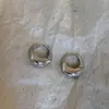 Pendientes de Aro Ovalados de Lujo Minimalista con un Estilo de Nicho, Pendientes de Moda Estilo Ins con Sentido de Diseño de Moda