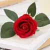 Flor de Rosa Artificial de Terciopelo Individual para Decoración del Hogar, Arreglo de Pared de Flores Cascada de Rosas, Arreglo de Piso de Flores Artificiales para Bodas