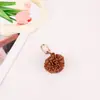 Colgante para Bolso Bola de Flores Borlas Serie Miu Mini Bolas Tejidas de Cuero Mocasines con Accesorios Decorativos Llavero Creativo
