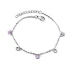 Pulseiras Criativas de Borboleta Europeias e Americanas, Design de Nicho Gentil, Fofo e Exquisito, Pulseiras com Gotejamento de Óleo, Pulseiras de Aço Inoxidável Transfronteiriças