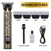 Cuchillo de Talla para Corte de Pelo Estilo Barbería Personalizado, Cortapelos Eléctrico Recargable para Uso Doméstico, Herramienta para Cabeza Rapada para Hombres Adultos