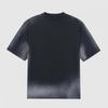 Camiseta de manga corta suelta de 250 gramos para hombre y mujer, nueva, de verano, con estampado de caballo en aerosol, venta directa de fábrica, lavada vieja