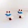 Ornamento de Animal Raposa Desenho Animado Fofo de Vidro Decoração de Vidro Estudo Sala de Estar Estilo Ins Presente Pequenos Enfeites