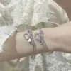 Pulsera de Gato con Lazo Ojo de Gato Femenina Ins Diseño de Nicho Simple Versátil Pulsera de Pareja Estudiante Femenina