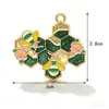 Fabricante Transfronterizo Goteo de Aceite Aleación Casa de Abejas Tarro de Miel Colgante Llavero Accesorios para Joyería DIY Colgante