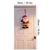 Tecido de Cortina de Porta de Natal com Estampas de Papai Noel e Renas para Decoração de Divisória de Entrada de Casa, Fornecimento Direto do Fabricante