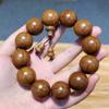 Pulsera de Madera de Seis Hilos con Patrón Completo con 108 Cuentas Hechas de Madera Natural, Cuentas de Oración de Madera de Dragón para Hombres y Mujeres, Pulsera Cultural de Juego