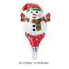 Novo Desenho Animado de Natal Papai Noel Boneco de Neve Muletas Bastão de Mão Balão de Filme de Alumínio Chão Empurrar Código de Verificação Presente