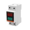 Voltímetro de corriente CA C45-2042VA con pantalla digital, 220 V-380 V, combinación de doble pantalla, tipo riel guía, monofásico, digital.