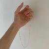 Collar de Plata S925 con Forma de Gota de Agua para Mujer, Diseño de Nicho de Lujo Ligero, Estilo Minimalista Simple, Cadena para Clavícula de Moda con un Toque de Alta Gama y Borlas