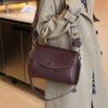 Bolso de Mujer de Cuero Genuino Invierno para Mujer Combinación con Todo de Alta Gama Bolso Cruzado Invierno para Mujer Gran Capacidad Bolso de Hombro Bajo el Brazo para Mujer