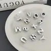 Chen Ming Acrílico Plata Agujero Grande Cuentas con Letras Accesorios para Joyería DIY Paquete Cadena para Teléfono Móvil Cuentas Sueltas