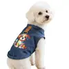Ropa para Perrito y Gato Mascota Oso Bichón Schnauzer Pomerania Ropa Delgada Primavera y Verano 26 Chaleco de Mezclilla