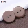 Láser de Tinte Personalizado Dos Ojos Resina Botón de Pan Ropa de Punto Camisa Botón Redondo Ropa para Niños Botón Versátil